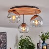 Koyoto Plafoniera, Lampada a sfera 40 cm Écru, Nero, 3-Luci