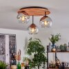 Koyoto Plafoniera, Lampada a sfera 40 cm Écru, Nero, 3-Luci