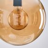Gastor Lampadario a sospensione, Lampada a sfera 25 cm Ambrato, 1-Luce