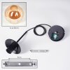Gastor Lampadario a sospensione, Lampada a sfera 25 cm Ambrato, 1-Luce