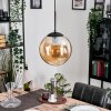 Gastor Lampadario a sospensione, Lampada a sfera 25 cm Ambrato, 1-Luce