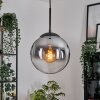 Gastor Lampadario a sospensione, Lampada a sfera 25 cm Chiaro, Grigio fumo, 1-Luce