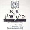 Gastor Lampadario a sospensione, Lampada a sfera Cromo, Grigio fumo, 3-Luci