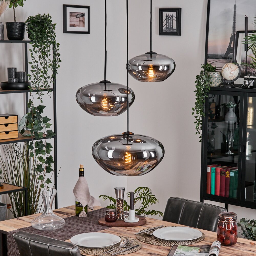 Mertola Lampadario a sospensione, Lampada a sfera Nero, 3-Luci main product photo