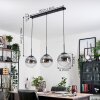Gastor Lampadario a sospensione, Lampada a sfera Nero, 3-Luci