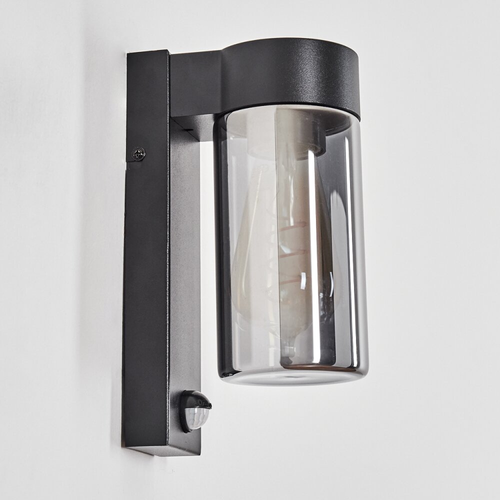 Encoberta Illuminazione esterna, Lampada da parete per esterno Nero, 1-Luce, Sensori di movimento