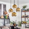 Koyoto Lampadario a sospensione, Lampada a sfera 35 cm Oro, Chiaro, 4-Luci