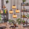 Koyoto Lampadario a sospensione, Lampada a sfera 35 cm Ambrato, 4-Luci
