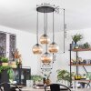 Koyoto Lampadario a sospensione, Lampada a sfera 35 cm Ambrato, 4-Luci