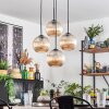 Koyoto Lampadario a sospensione, Lampada a sfera 35 cm Ambrato, 4-Luci