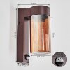Encoberta Illuminazione esterna, Lampada da parete per esterno Ruggine, 1-Luce