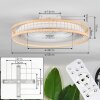 Benasal Plafoniera, Lampada con ventilatore Écru, Bianco, 1-Luce, Telecomando