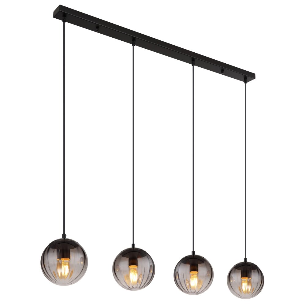Illuminazione Globo Lighting DALLERTA Lampadario a sospensione Nero, 4-Luci main product photo