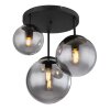 Illuminazione Globo Lighting JOEL Plafoniera Nero, 3-Luci