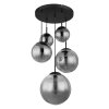 Illuminazione Globo Lighting JOEL Lampadario a sospensione Nero, 5-Luci