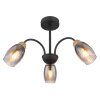 Illuminazione Globo Lighting GERLY Plafoniera Nero, 3-Luci