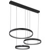 Illuminazione Globo Lighting HALLI Lampadario a sospensione LED Nero, 1-Luce