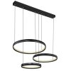 Illuminazione Globo Lighting HALLI Lampadario a sospensione LED Nero, 1-Luce