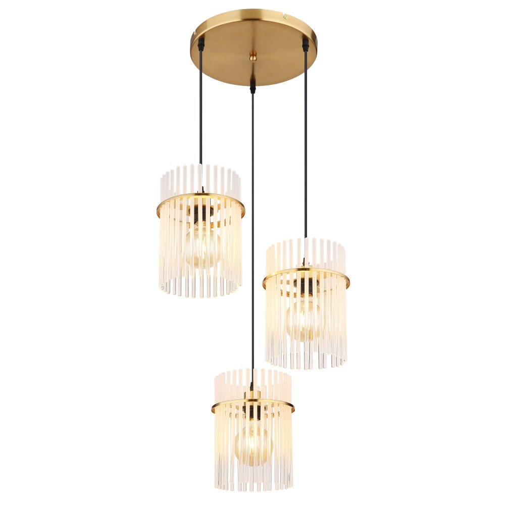 Illuminazione Globo Lighting Gorley Lampadario a sospensione Oro, 3-Luci main product photo