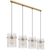 Illuminazione Globo Lighting Gorley Lampadario a sospensione Oro, 4-Luci