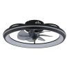 Illuminazione Globo Lighting Celeste Lampada con ventilatore LED Nero, 1-Luce, Telecomando