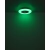 Illuminazione Globo Lighting Alva Lampada con ventilatore LED Bianco, 1-Luce, Telecomando, Cambia colore
