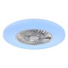 Illuminazione Globo Lighting Alva Lampada con ventilatore LED Bianco, 1-Luce, Telecomando, Cambia colore