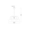 Illuminazione Globo Lighting Maxy Lampadario a sospensione Nero, 5-Luci