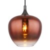 Illuminazione Globo Lighting Maxy Lampadario a sospensione Cromo, Nero, 1-Luce
