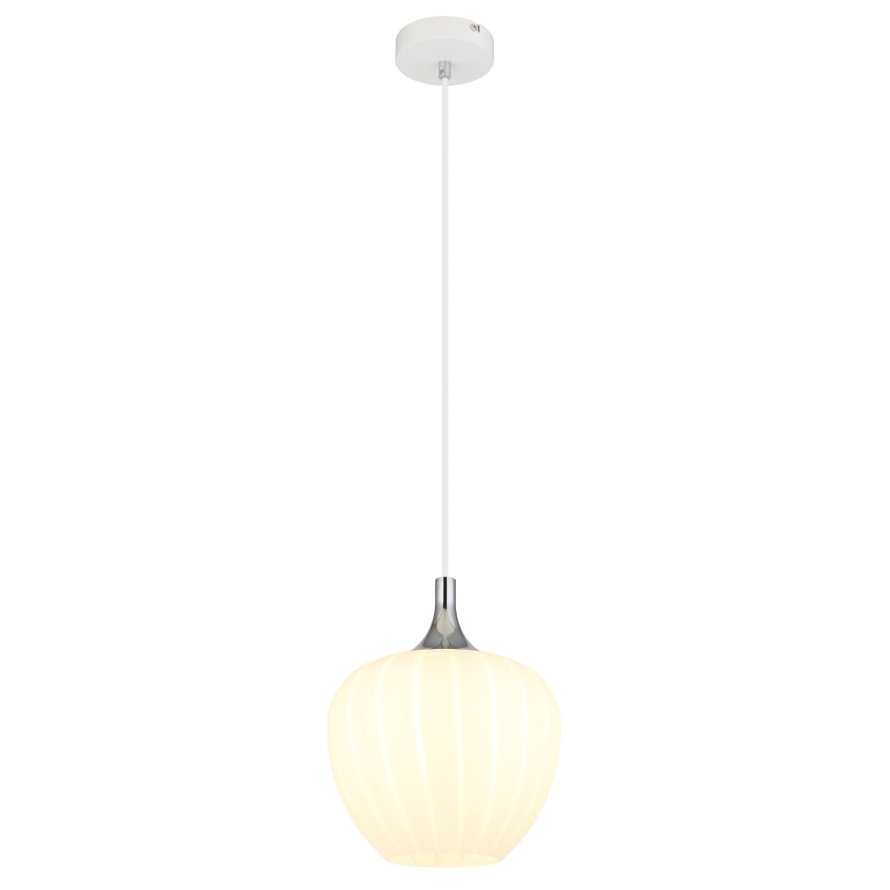 Illuminazione Globo Lighting Maxy Lampadario a sospensione Cromo, Bianco, 1-Luce main product photo