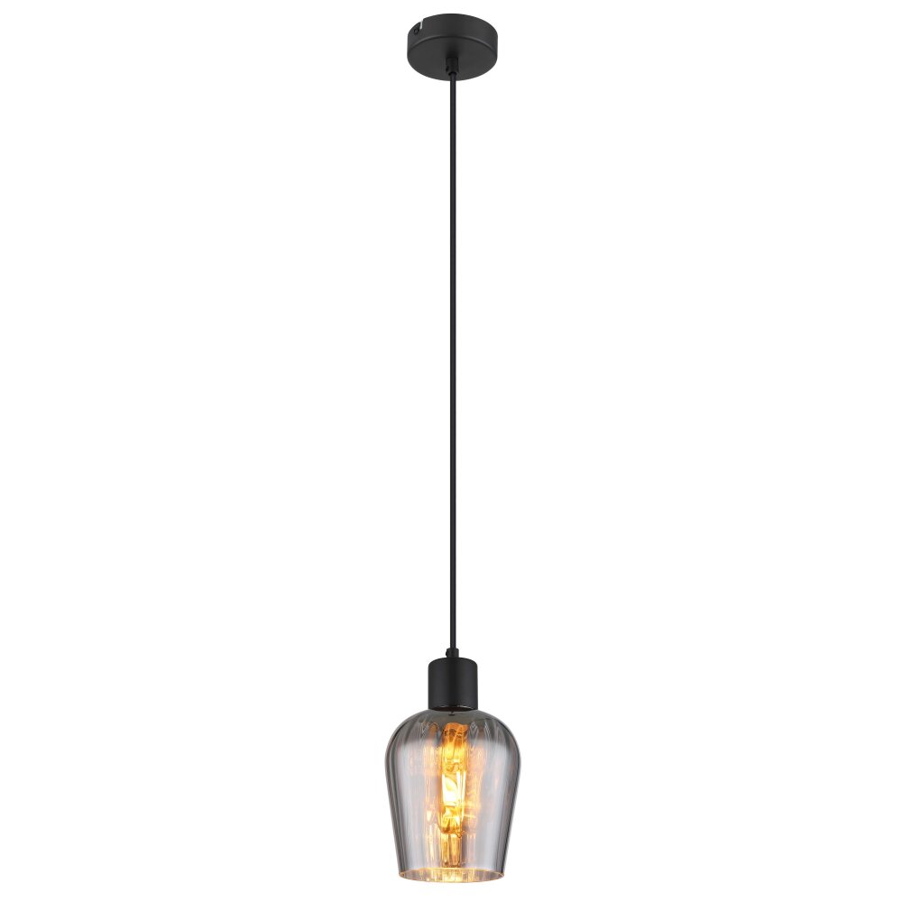 Illuminazione Globo Lighting Ryan Lampadario a sospensione Nero, 1-Luce main product photo