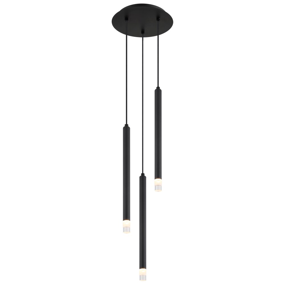 Illuminazione Globo Lighting Blake Lampadario a sospensione Nero, 3-Luci main product photo