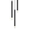 Illuminazione Globo Lighting Blake Lampadario a sospensione Nero, 3-Luci