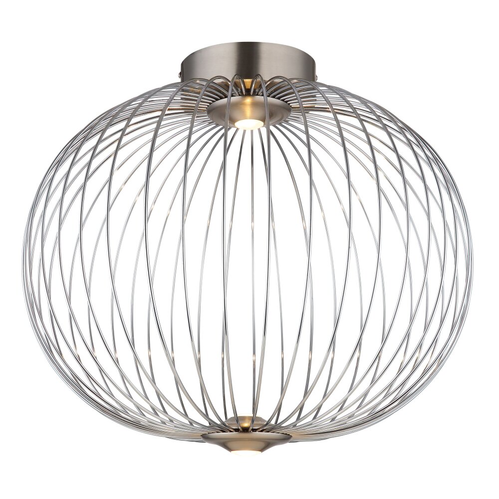 Illuminazione Globo Lighting Galway Plafoniera LED Nichel opaco, 1-Luce main product photo