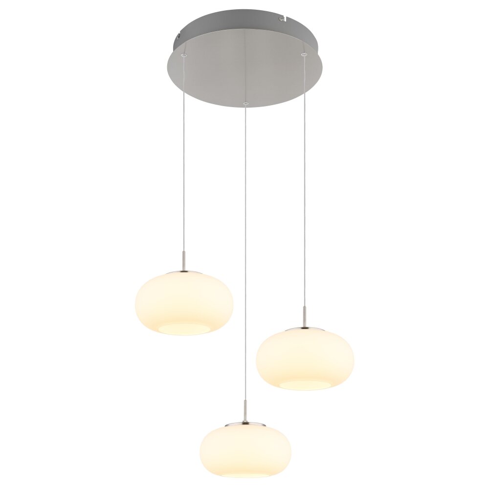 Illuminazione Globo Lighting Quintara Lampadario a sospensione LED Nichel opaco, 1-Luce main product photo