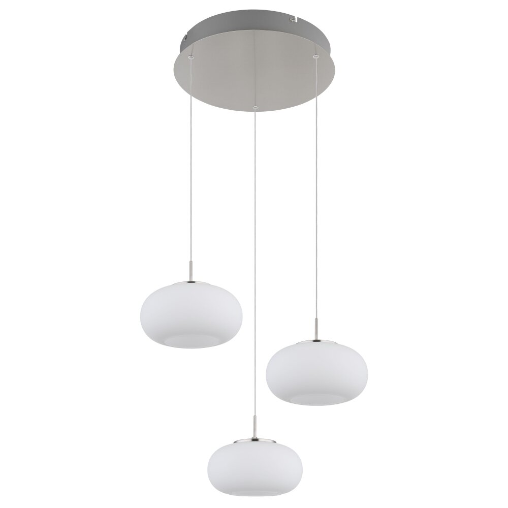 Illuminazione Globo Lighting Quintara Lampadario a sospensione LED Nichel opaco, 1-Luce