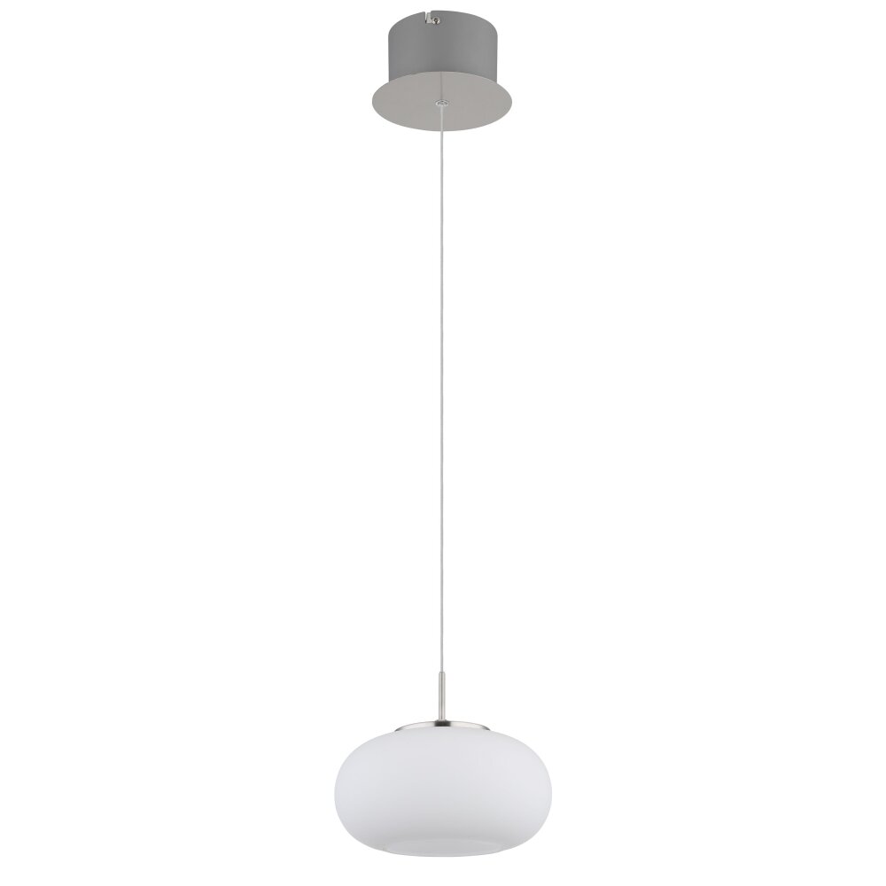 Illuminazione Globo Lighting Quintara Lampadario a sospensione LED Nichel opaco, 1-Luce