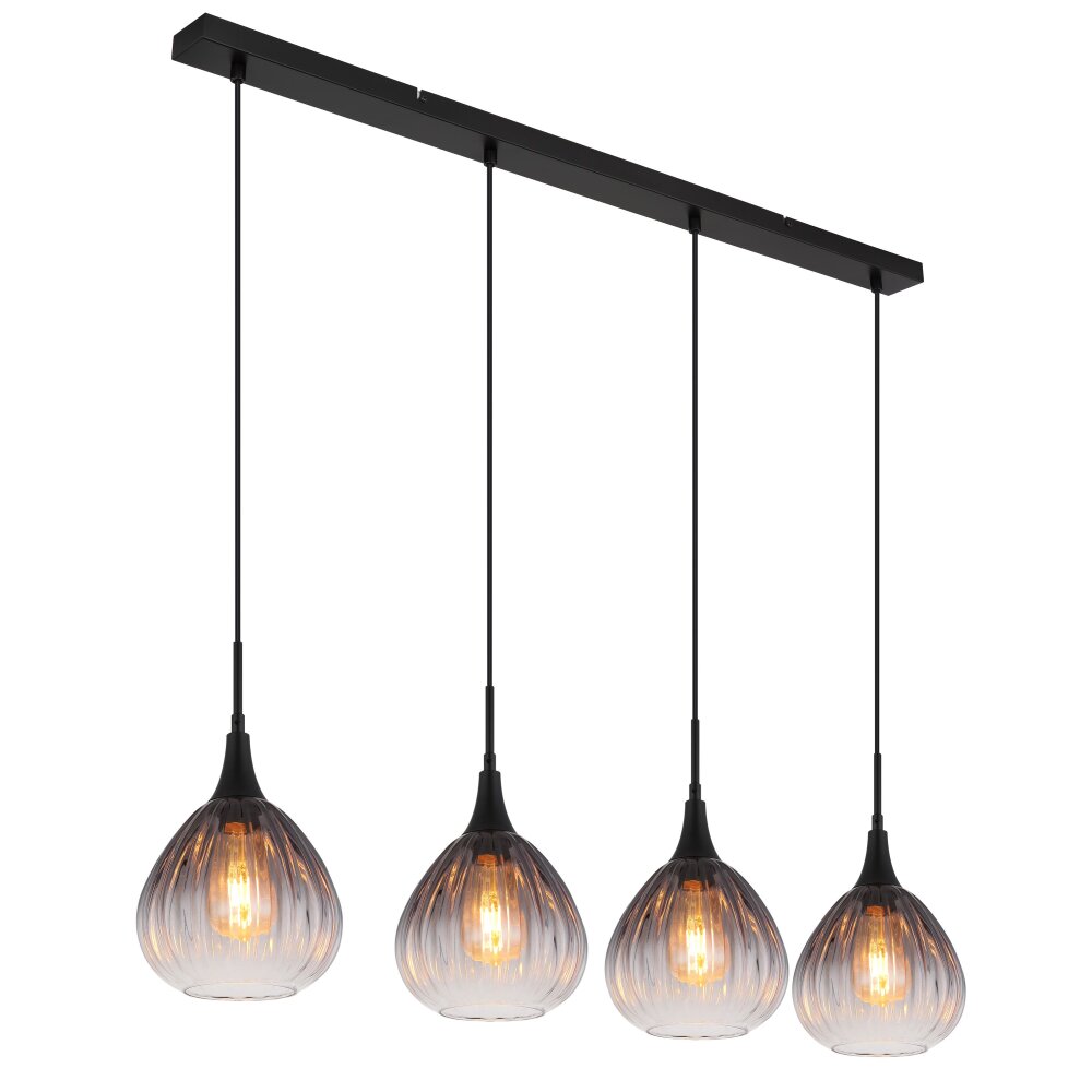 Illuminazione Globo Lighting Olsen Lampadario a sospensione Nero, 4-Luci main product photo