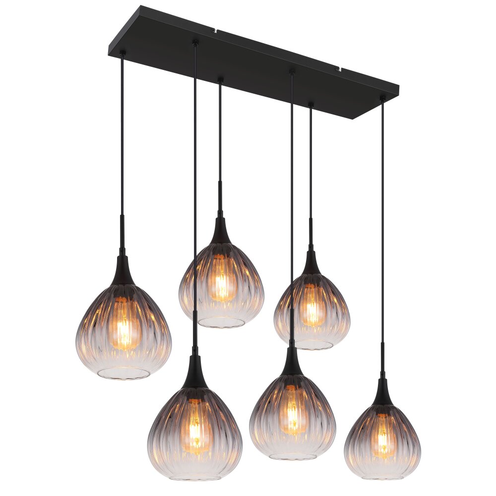 Illuminazione Globo Lighting Olsen Lampadario a sospensione Nero, 6-Luci main product photo