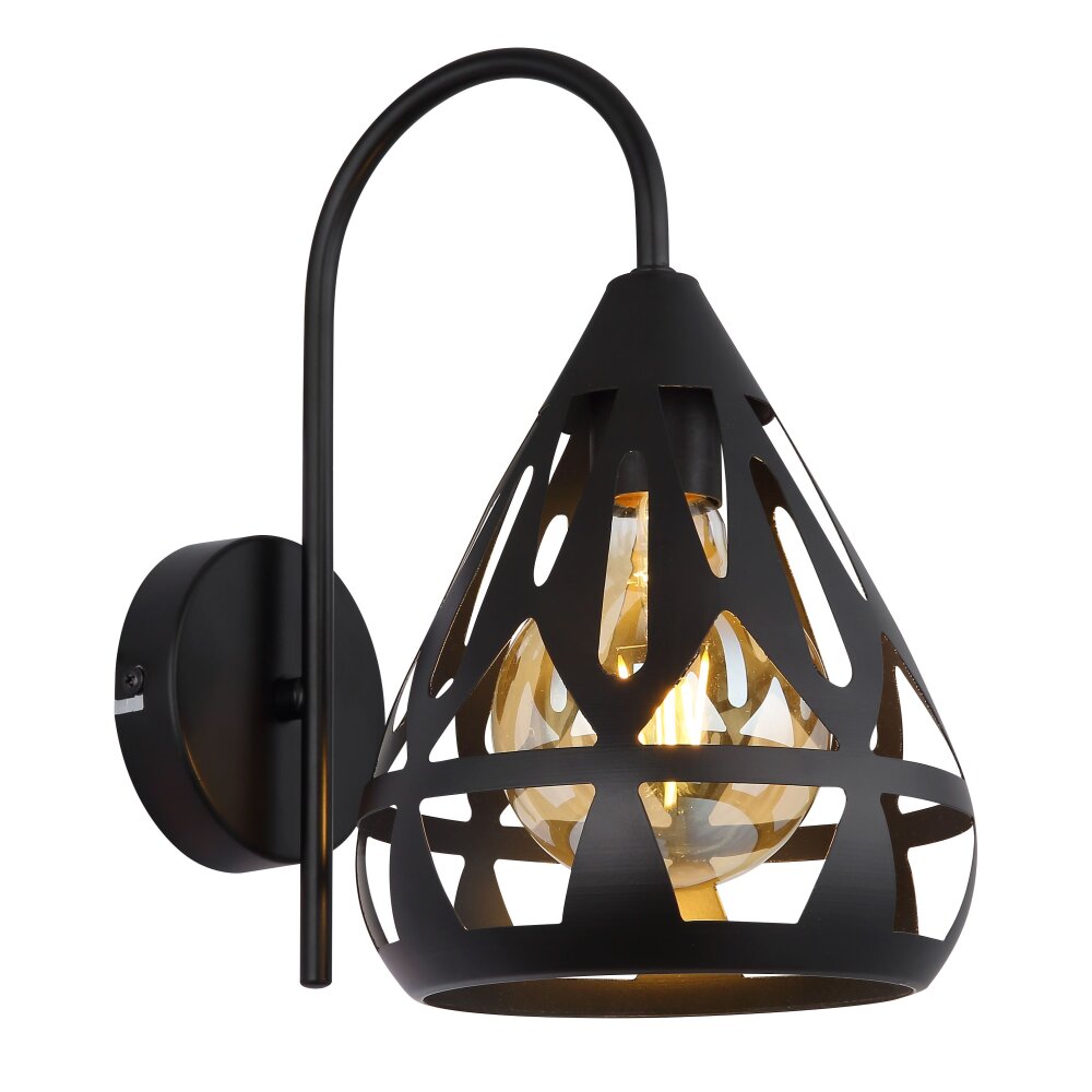 Illuminazione Globo Lighting Hassan Applique Nero, 1-Luce main product photo