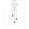 Illuminazione Globo Lighting Tulivar Lampadario a sospensione Grigio, 3-Luci