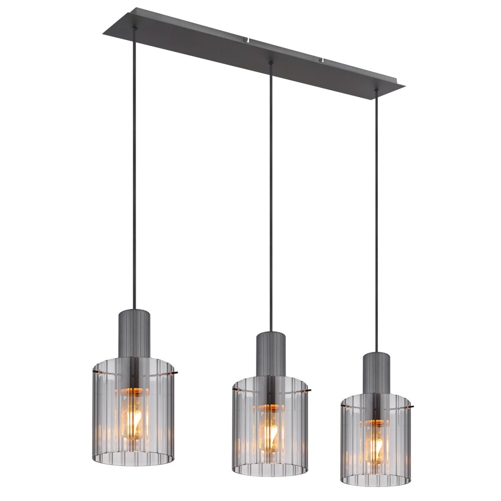 Illuminazione Globo Lighting Tulivar Lampadario a sospensione Grigio, 3-Luci main product photo