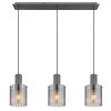 Illuminazione Globo Lighting Tulivar Lampadario a sospensione Grigio, 3-Luci