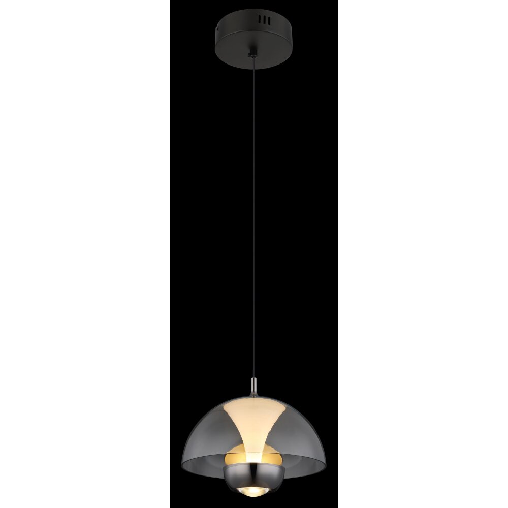 Illuminazione Globo Lighting Arus Lampadario a sospensione LED Nero, 1-Luce