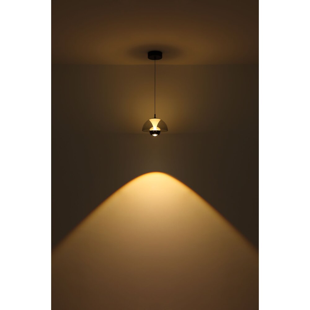 Illuminazione Globo Lighting Arus Lampadario a sospensione LED Nero, 1-Luce