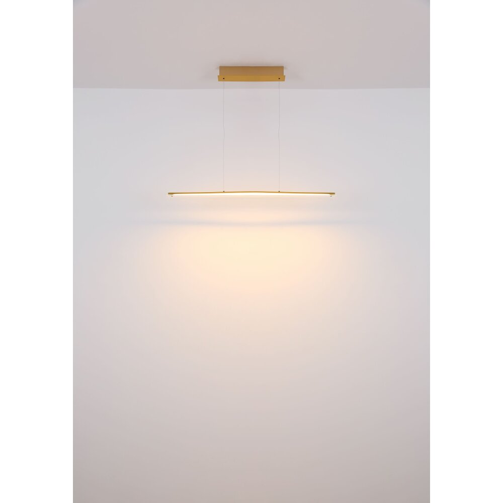 Illuminazione Globo Lighting Muriella Lampadario a sospensione LED Ottone, 1-Luce