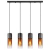 Illuminazione Globo Lighting Annika Lampadario a sospensione Nero, 4-Luci