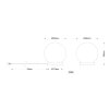Illuminazione Globo Lighting Norta Lampada da tavolo Bianco, 1-Luce