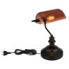 Illuminazione Globo Lighting Antique Lampada da tavolo Nero, 1-Luce