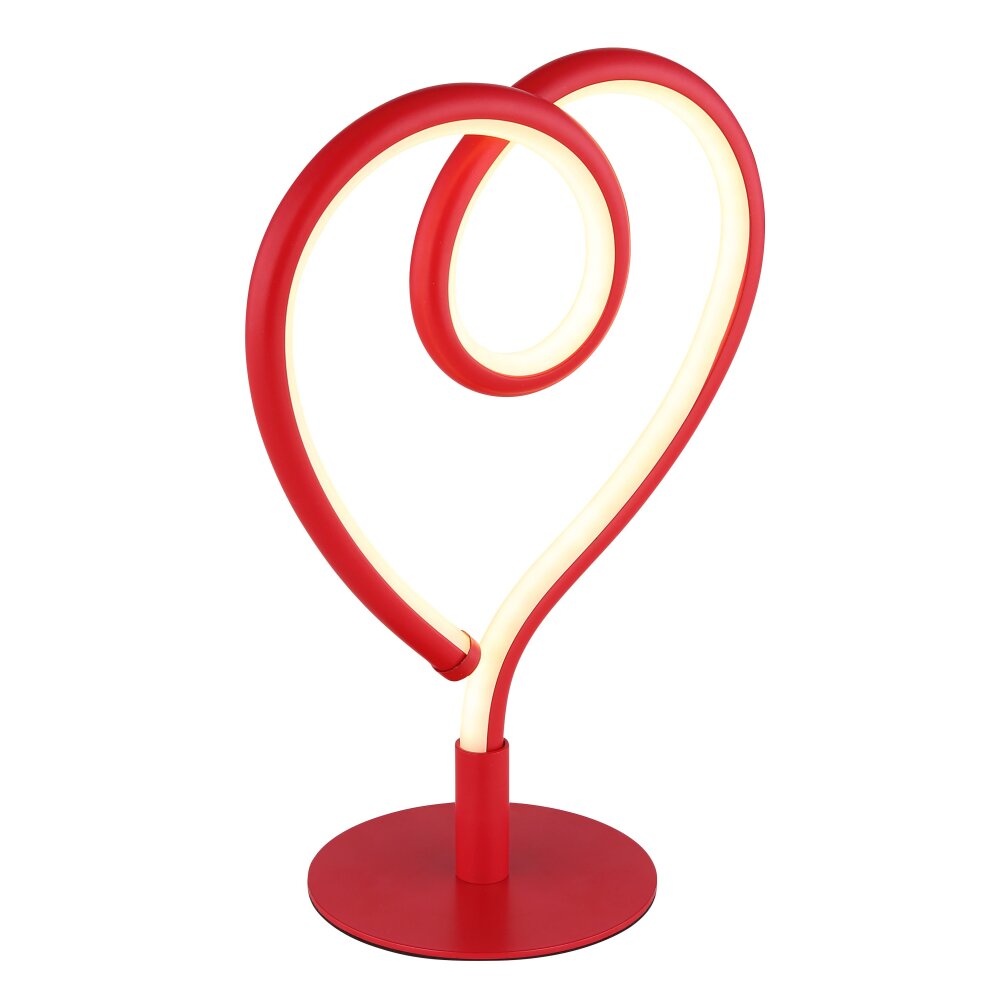Illuminazione Globo Lighting Amore Lampada da tavolo LED Rosso, 1-Luce main product photo